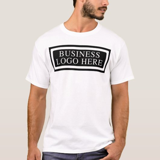 ビジネスロゴの両面 Tシャツ (正面)