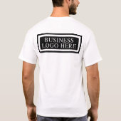 ビジネスロゴの両面 Tシャツ (裏面)