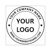ビジネスロゴの丸ゴム印の例 ラバースタンプ (インプリント)
