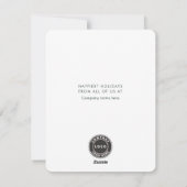 ビジネスロゴの企業のクリスマスの追加 シーズンカード (裏面)