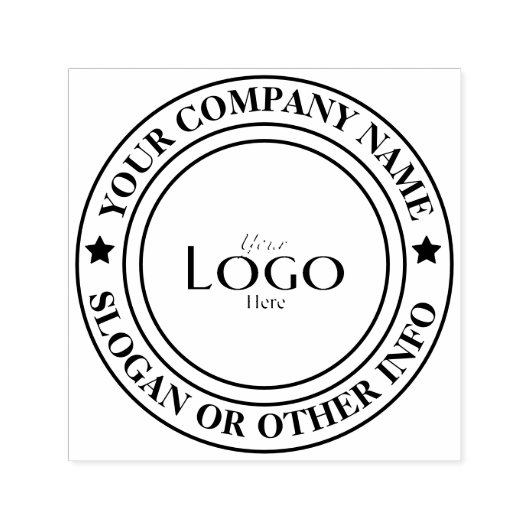 ビジネスロゴの作成カスタム方法 セルフインキングスタンプ (デザイン)