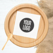 ビジネスロゴの作成紙カクテルナプキンホワイト スタンダードカクテルナプキン