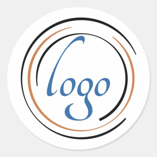 ビジネスロゴの作成 ラウンドシール (正面)