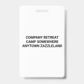 ビジネスロゴの写真のチーム建物のギフトVIP バッジ (裏面)