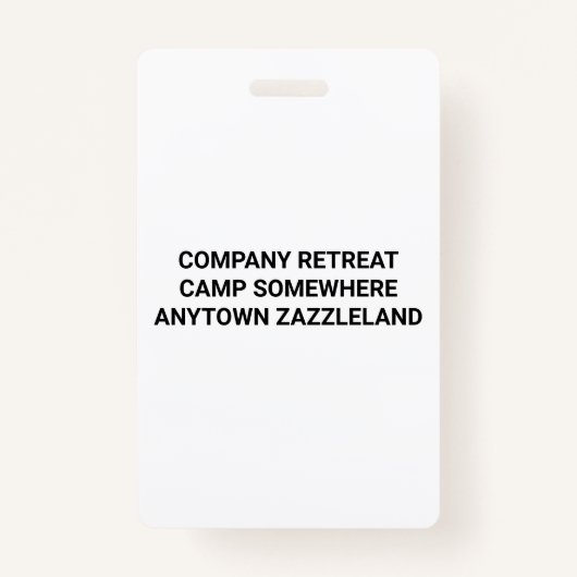 ビジネスロゴの写真のチーム建物のギフトVIP バッジ (裏面)