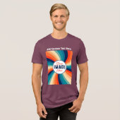 ビジネスロゴの写真イメージのアップロード文字カスタム トライブレンドＴシャツ (正面全面)