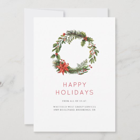 ビジネスロゴの従業員とクライアント シーズンカード (正面)