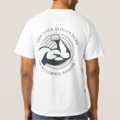 ビジネスロゴの従業員スタッフ Tシャツ (裏面)