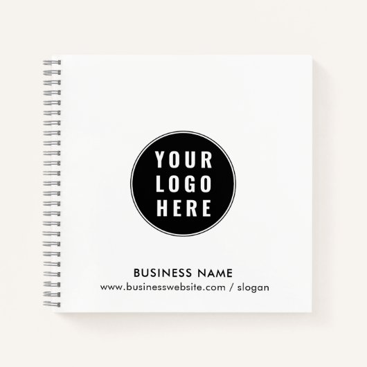 ビジネスロゴの景品の企業の追加 ノートブック (正面)