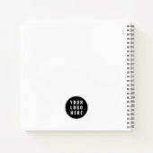 ビジネスロゴの景品の企業の追加 ノートブック (裏面)