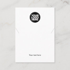 ビジネスロゴの白いネックレス表示カード 名刺