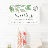 ビジネスロゴの移動告知 横断幕 (インサイチュ)