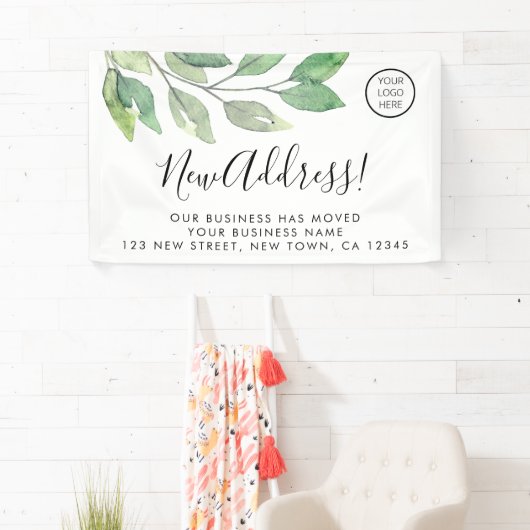 ビジネスロゴの移動告知 横断幕 (インサイチュ)