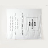 ビジネスロゴの背景布, 貿易ショーの背景布 タペストリー (正面(横))