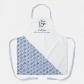 ビジネスロゴの色ブロックパターン名タイトル エプロン (正面)