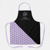 ビジネスロゴの色ブロックパターン名タイトル エプロン (正面)