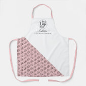 ビジネスロゴの色ブロックパターン名タイトル エプロン (正面)