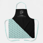 ビジネスロゴの色ブロックパターン名タイトル エプロン (正面)