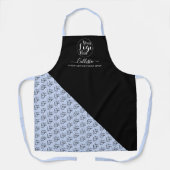 ビジネスロゴの色ブロックパターン名タイトル エプロン (正面)