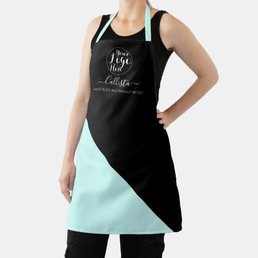 ビジネスロゴの色ブロックパターン名タイトル エプロン (インサイチュ)