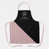 ビジネスロゴの色ブロックパターン名タイトル エプロン (正面)