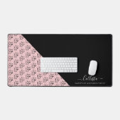 ビジネスロゴの色ブロックパターン名タイトル デスクマット (キーボード&マウス)