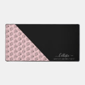 ビジネスロゴの色ブロックパターン名タイトル デスクマット (正面)