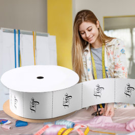 ビジネスロゴの衣料品には洗濯ロゴのラベルが付気にいています サテンリボン