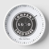 ビジネスロゴの追加とカスタム文字披露宴 壁時計 (正面)