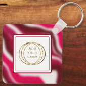 ビジネスロゴの追加クールクリスマスのプロモーションギフト キーホルダー (裏面)