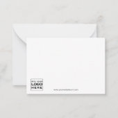 ビジネスロゴの追加シンプルモダン企業の ノートカード (正面)