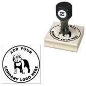 ビジネスロゴの追加シンプルモダン ラバースタンプ (押印)