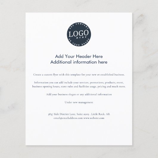 ビジネスロゴの追加シンプル方法 チラシ (正面)