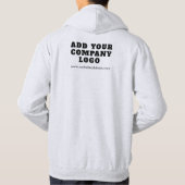 ビジネスロゴの追加トレード表示の従業員マッチング パーカ (裏面)