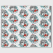 ビジネスロゴの追加フェスティバルの休日枠 ラッピングペーパー (フラット)