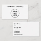 ビジネスロゴの追加ブランディング 名刺 (正面/裏面)