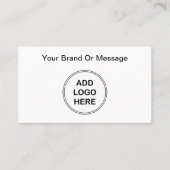 ビジネスロゴの追加ブランディング 名刺 (正面)