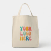 ビジネスロゴの追加モダンミニマルシンプル トートバッグ (裏面)