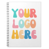 ビジネスロゴの追加モダンミニマルシンプル ノートブック (正面)