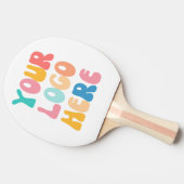 ビジネスロゴの追加モダンミニマルシンプル 卓球ラケット (横)