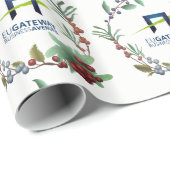 ビジネスロゴの追加リース休日 ラッピングペーパー (ロールコーナー)