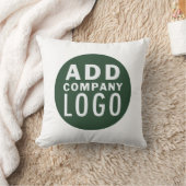 ビジネスロゴの追加企業のカスタム クッション (ブランケット)