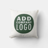 ビジネスロゴの追加企業のカスタム クッション (正面)
