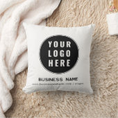 ビジネスロゴの追加企業のレンタル クッション (ブランケット)