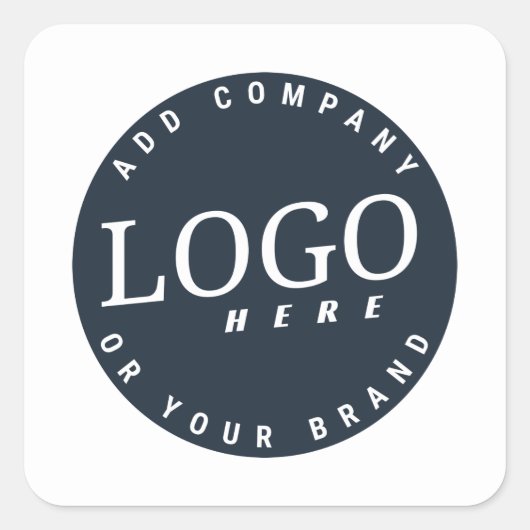 ビジネスロゴの追加 スクエアシール (正面)