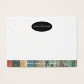 ビジネスロゴの追加QRコードジュエリー表示カード (正面)