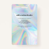 ビジネスロゴの追加QRコード従業員の写真ID バッジ (裏面)