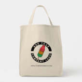 ビジネスロゴの追加Trade Show会社のWebサイト トートバッグ (裏面)