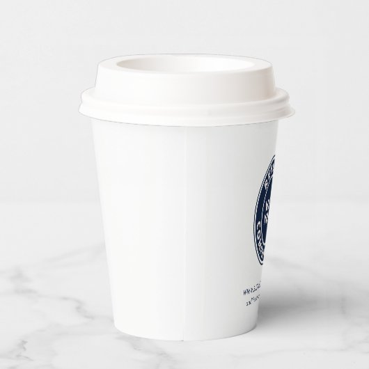 ビジネスロゴの追加Webサイト会社のイベント 紙コップ (右)