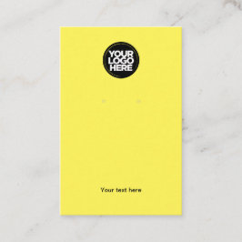 ビジネスロゴの黄色いイヤリング表示カード 名刺